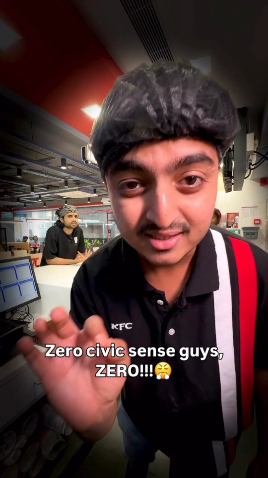 Zero civic sense in customers these days Zero civic sense, trending, KFC, zerocivicsense trendingreels trending ... , Anakapalle , Anakapalli