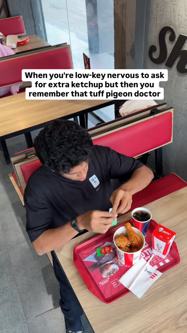 Idk who needs to hear this but the tuff pigeon doctor has got your back Doctor Pigeon, Tuff Pigeon, KFC, KFC India ... , Bengaluru , Kikondarahalli