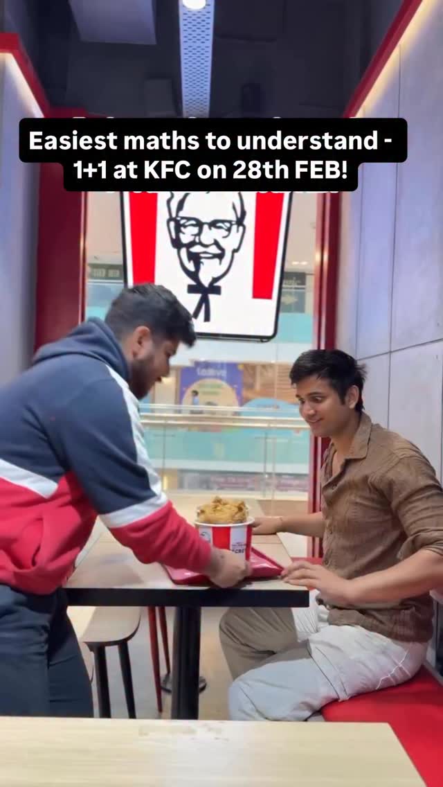 Now you know your city has 1 1, share ,save run to your nearest KFC Only available on 28th February in Jaipur, Delhi,... , New Delhi , Pandav Nagar
