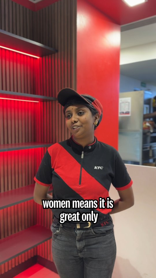 Serving KFC chicken with a side of fun takes with our queens this Women s Day Women s Day , KFC, KFC Employees ... , Vadodara , Dumas Road