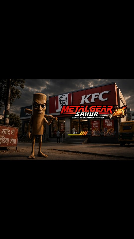 Negative aura until KFC rendered in Grand Theft Chicken Sahur City KFC, Video game, GTA kfc videogame gta trending ... , Gwalior , Race Course Road