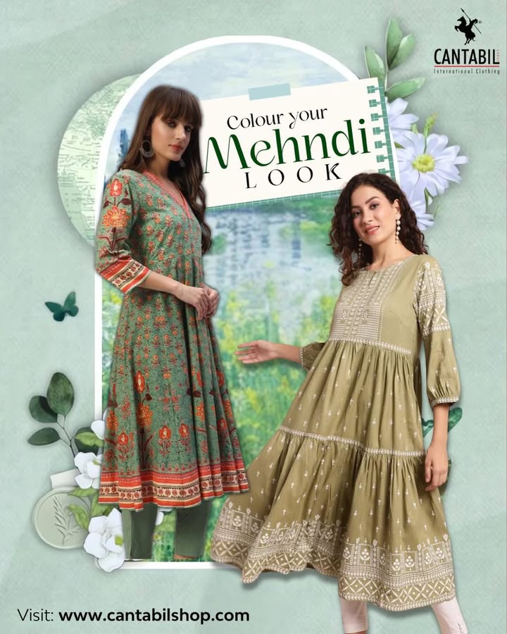 Its your besties Mehndi, and you deserve to shine just as bright Step into the spotlight with Cantabils wedding collection...
