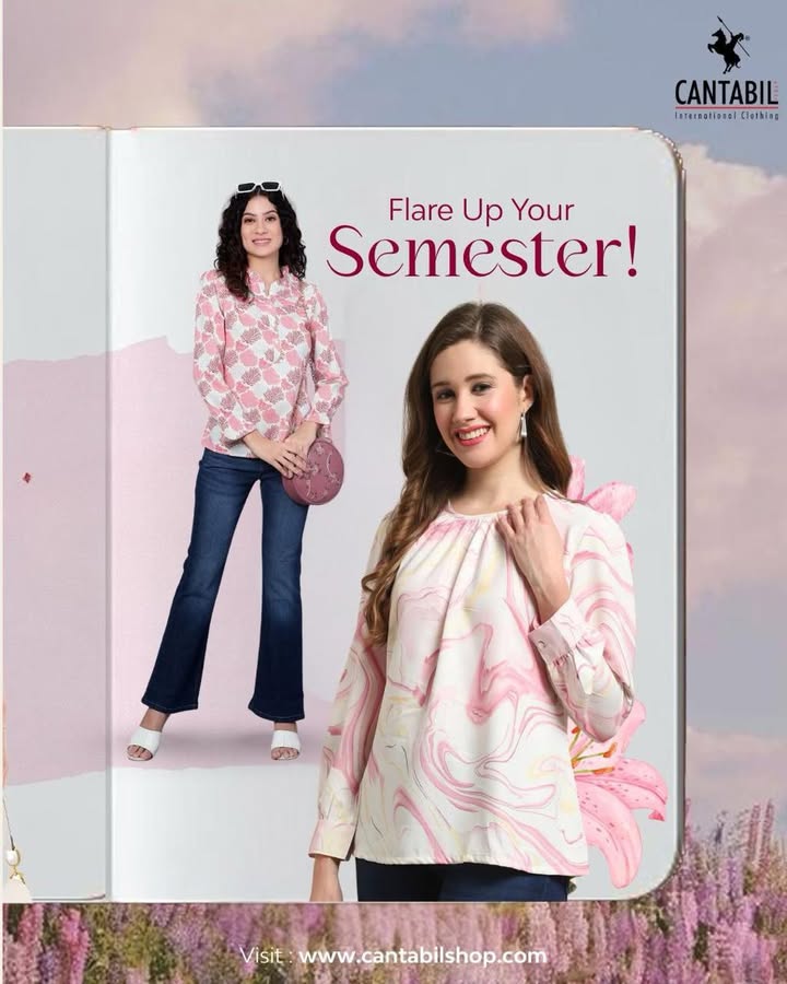 Back to college just got a style upgrade Step in with confidence and color in every twirl the Cantabil Kurti is your ...