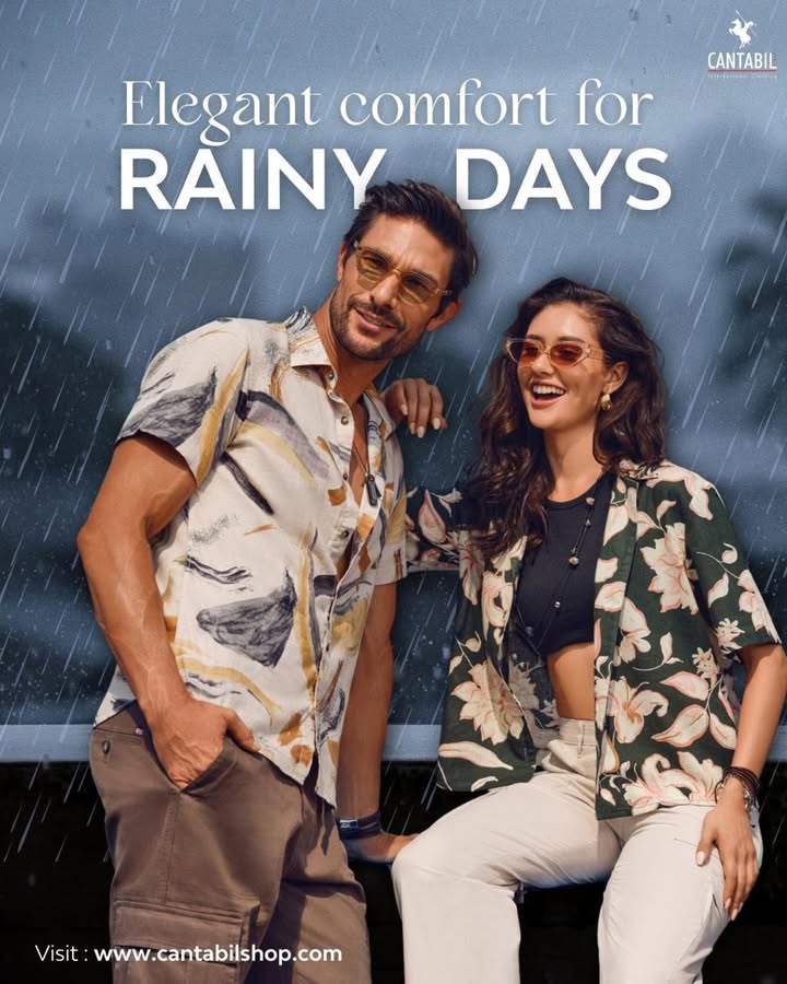Experience monsoon days wrapped in elegant comfort style that keeps you poised and cozy, no matter how heavy the rain