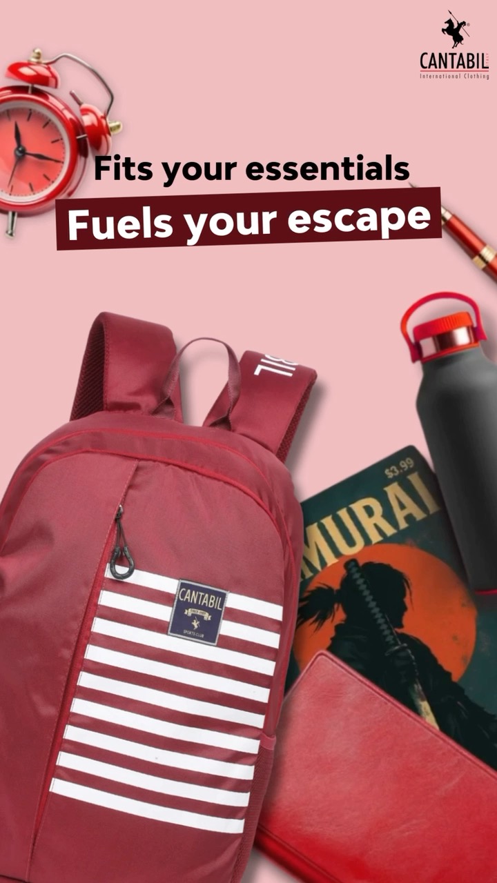 Rain soaked streets or weekend escapes your monsoon ready Cantabil backpack carries every essential, keeping you dry, or...