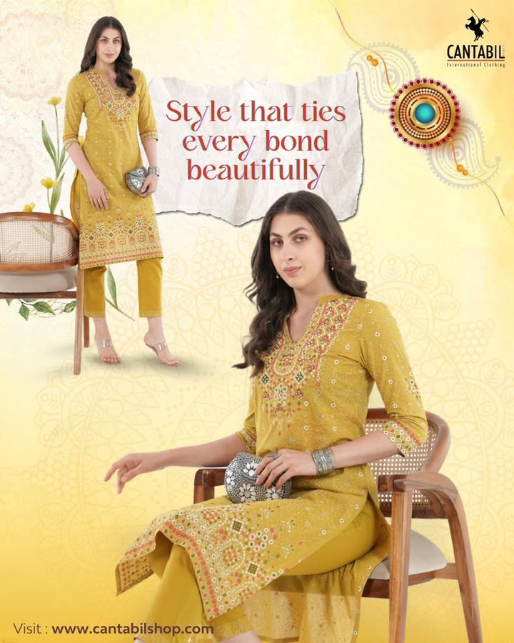 When fashion speaks the language of love. Cantabils womens wear wraps every Rakhi bond in effortless grace