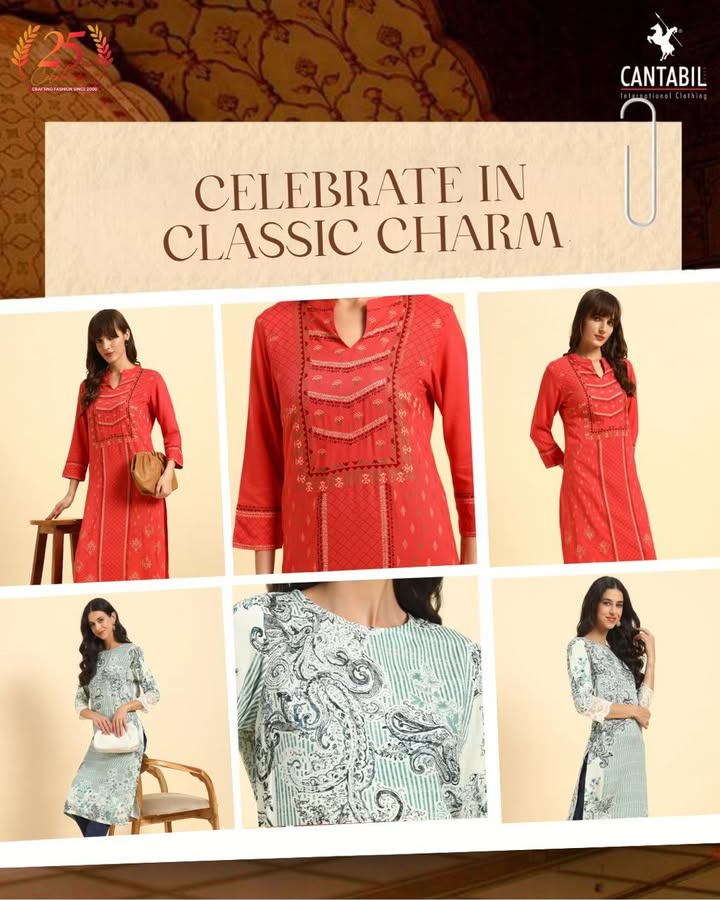 Glow this festive season Cantabil womens wear adds a touch of elegance and sparkle to your Diwali celebrations