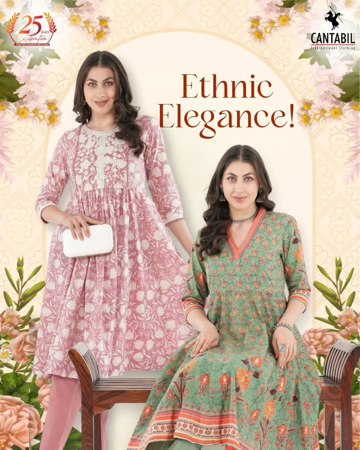 Light up the festivities in Cantabil traditional wear, designed to keep you stylish, comfortable, and celebration ready
