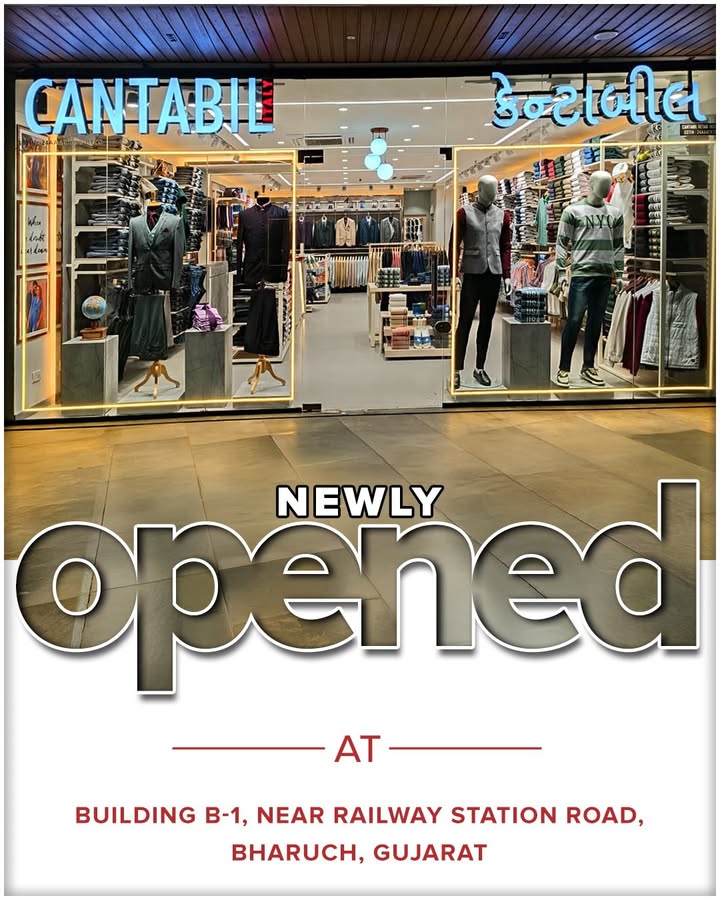 Where every mans style story begins with Cantabil Cantabil opens its doors in Bharuch with an exclusive store dedicated...