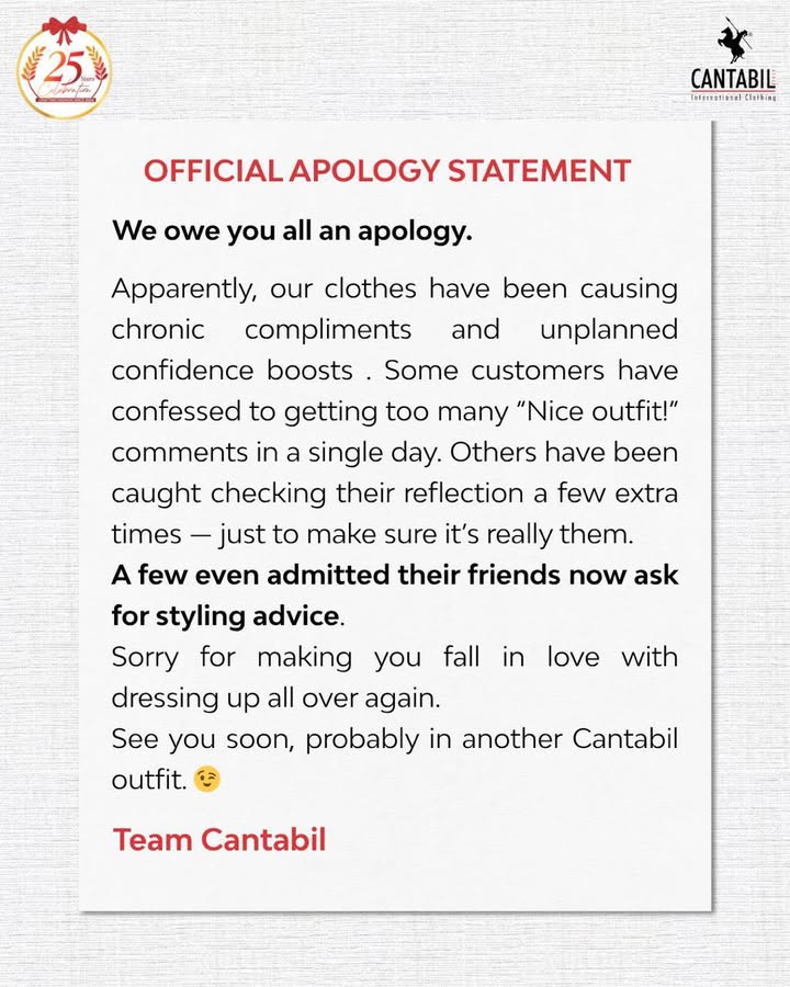 Taking part in the apology letter trend because discovering Cantabil made me realize my wardrobe deserved better