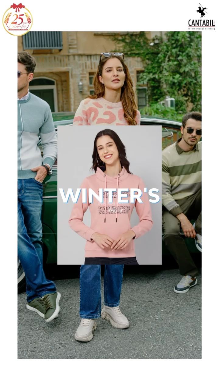 Winter may have the chill, but youve got the charm turn up the heat in Cantabil casuals