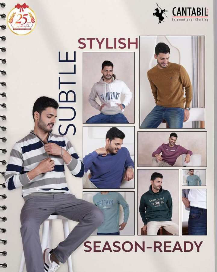 When winter tests your warmth, let your style do the talking only with Cantabil casual wear