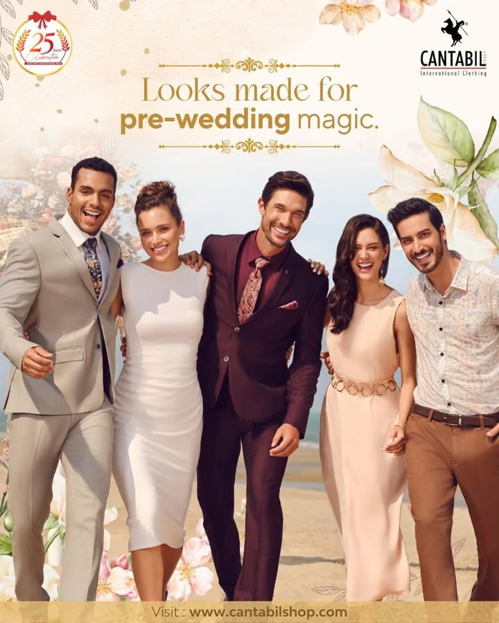 From joyful gatherings to elegant evenings, Cantabil brings you pre wedding looks that shine