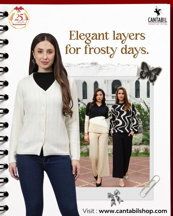 Layer smart. Stay warm. Look effortless this winter with Cantabil