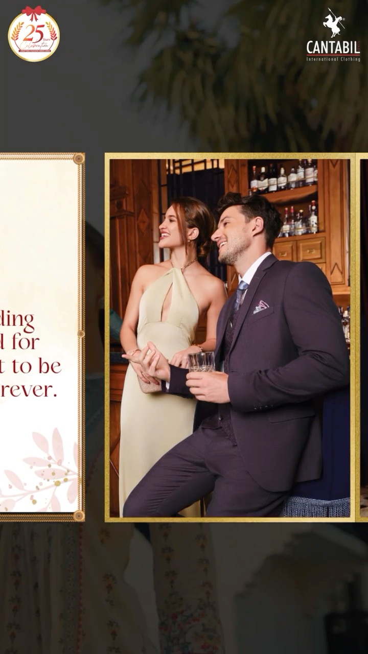 Cantabil clothing is crafted to style the excitement, emotions, and celebrations before the big wedding day