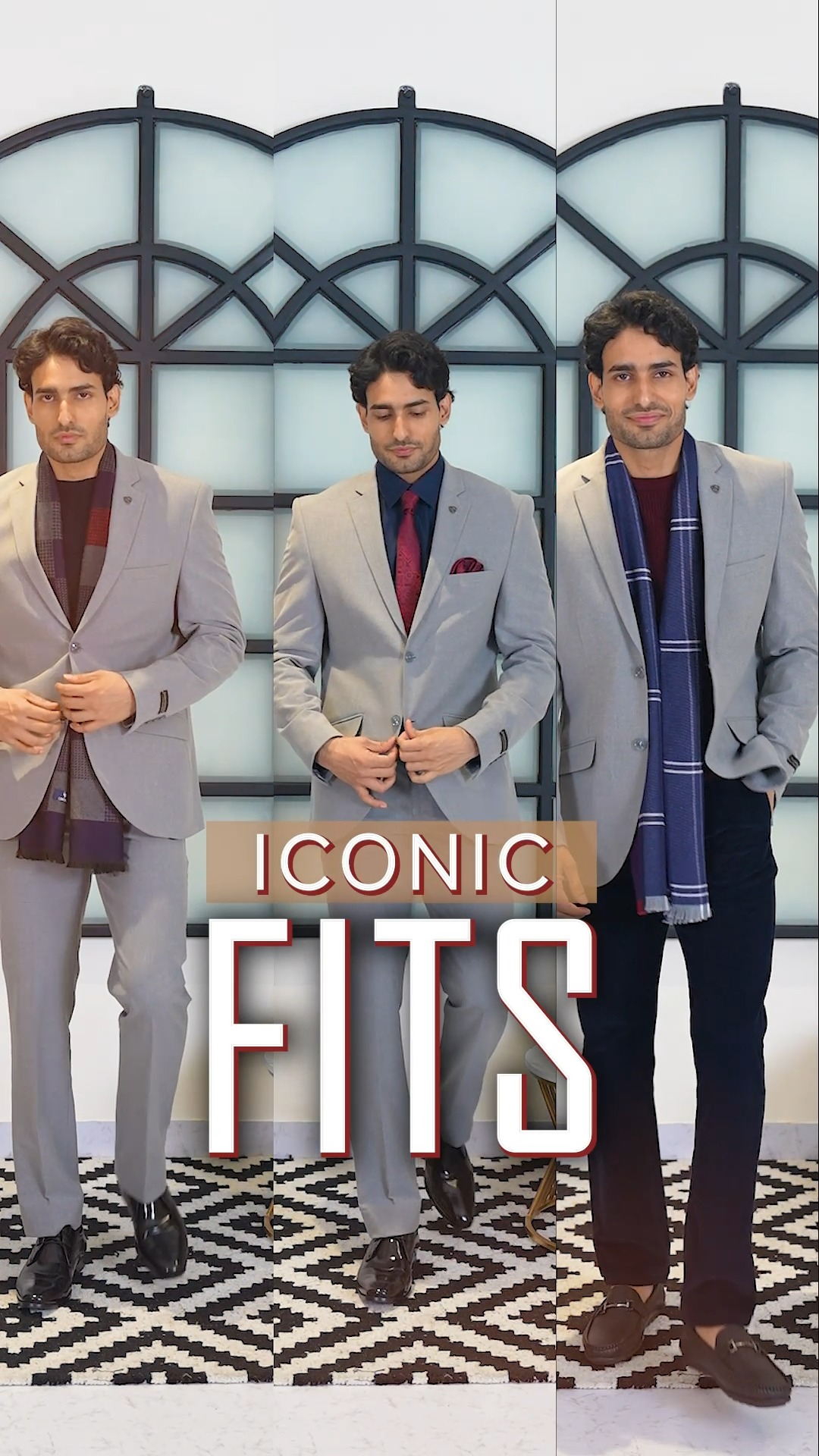 Elevate your style with the power of details a refined tie, a statement muffler, and an unmistakable aura of confidence