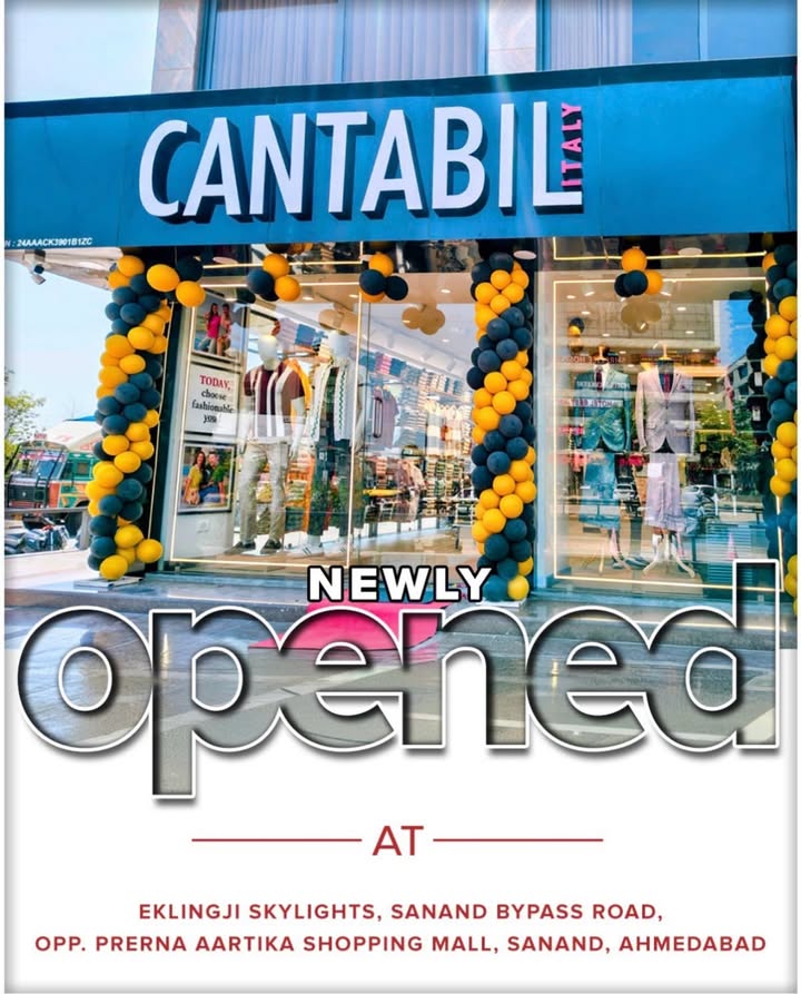 New store, new drip, new vibes Discover the latest fashion with Cantabils latest store in Sanand, Ahmedabad, and explore t...