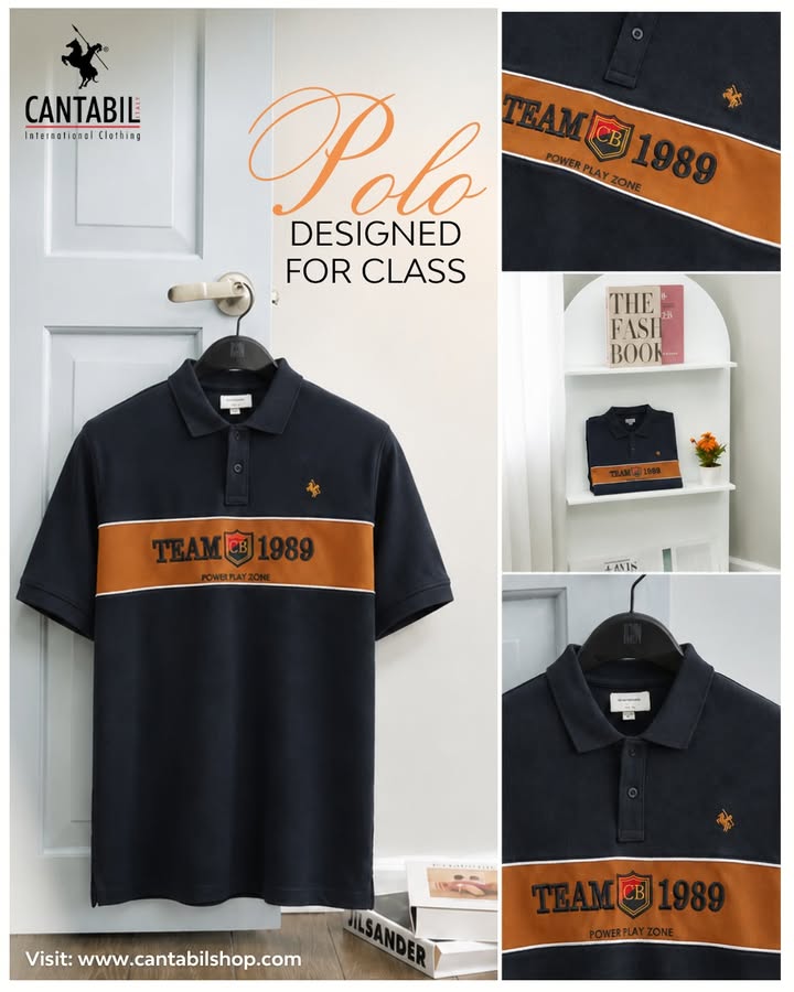 Upgrade your summer wardrobe with Cantabil polo T shirts crafted for all day comfort, effortless style, and a polished loo...
