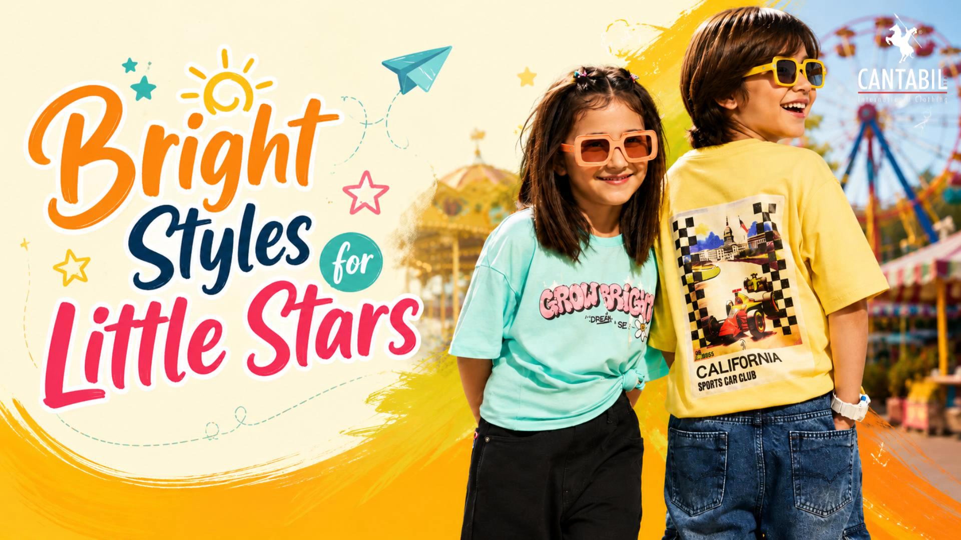 Colorful, comfy, and full of fun Cantabil kidswear is designed with lightweight fabrics and cheerful styles for active lit...
