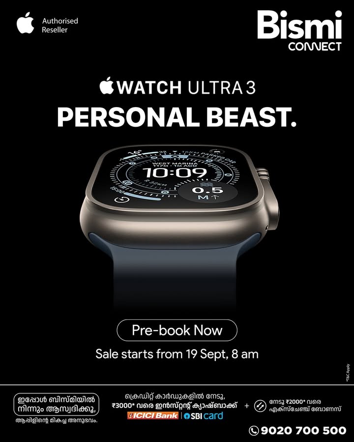 Meet your Personal Beast the all new Apple Watch Ultra 3. Built for endurance, power, and precision