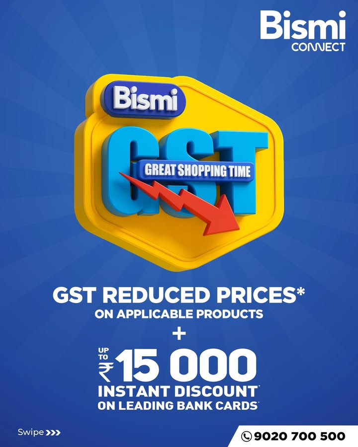 Hurry Swipe through to explore the latest dishwashers now at new GST prices only at Bismi Connect.