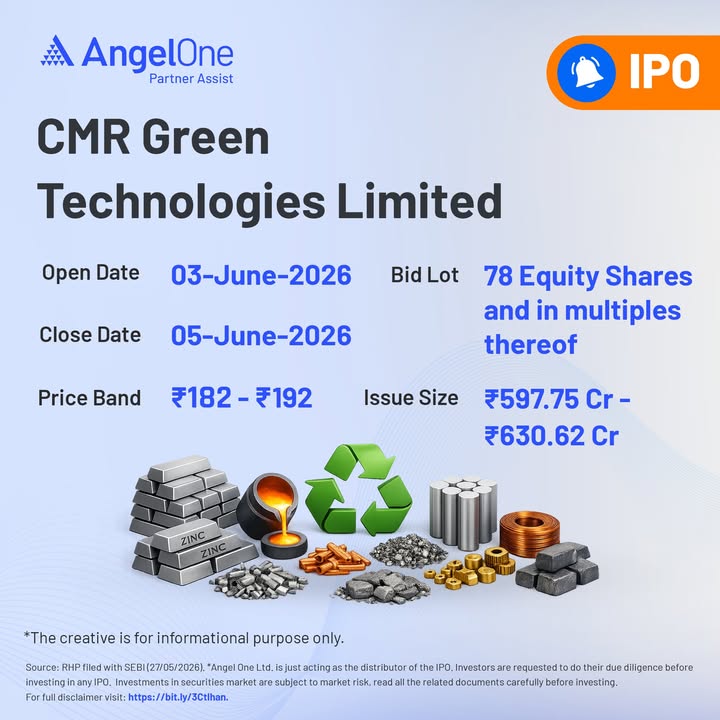 CMR Green Technologies Ltd, a non ferrous metal recycling company, is now open for subscription with its 631 Cr IPO