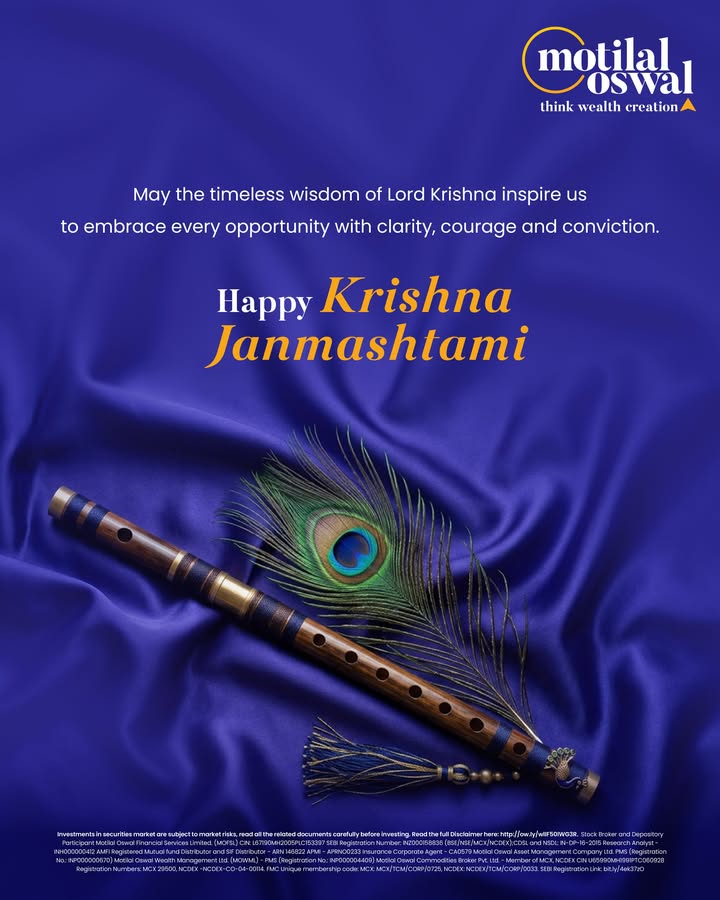 On this auspicious occasion, may Lord Krishnas wisdom inspire us to navigate life with purpose, balance and grace