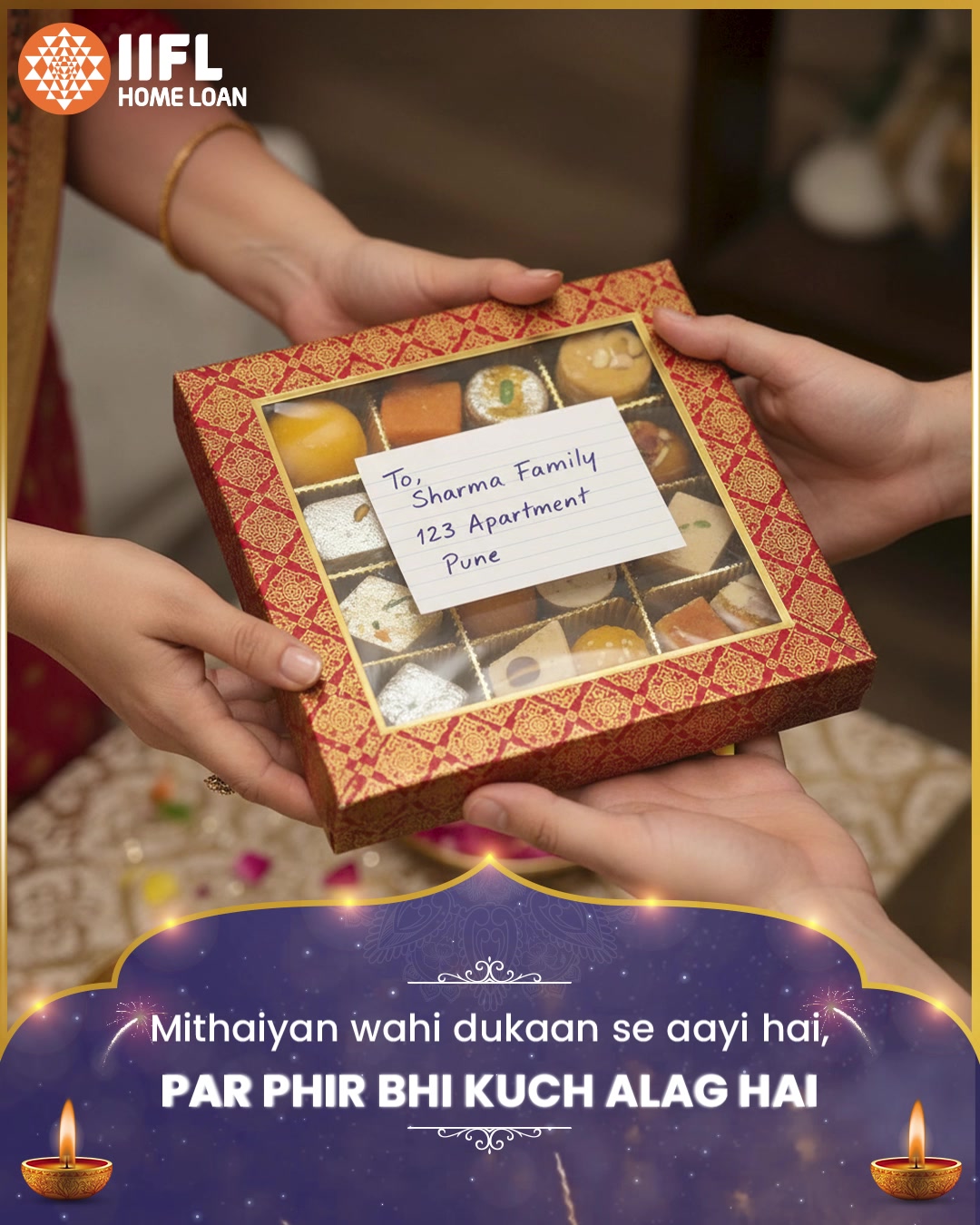 Wahi mithaiyan par naya ehsaas hai, iss Diwali gharwalon ka kuch alag andaaz hai AbKiDiwaliApneGhar Diwali IIFLHomeLoa...