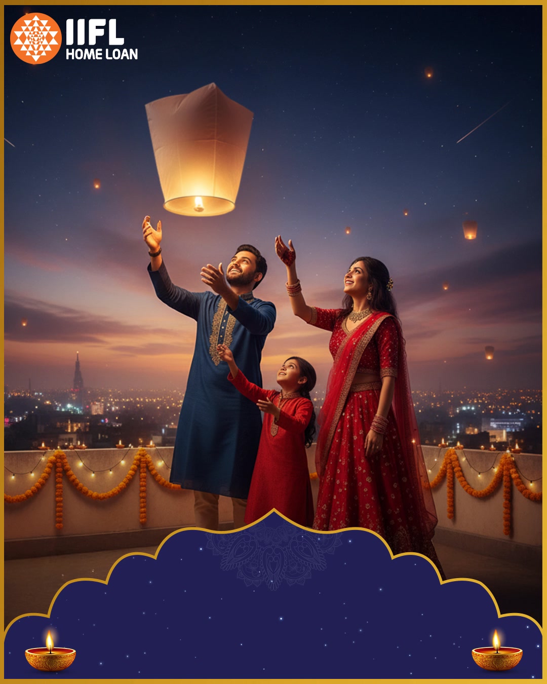 Every smile shines brighter and every moment feels special when you celebrate Diwali in your own home