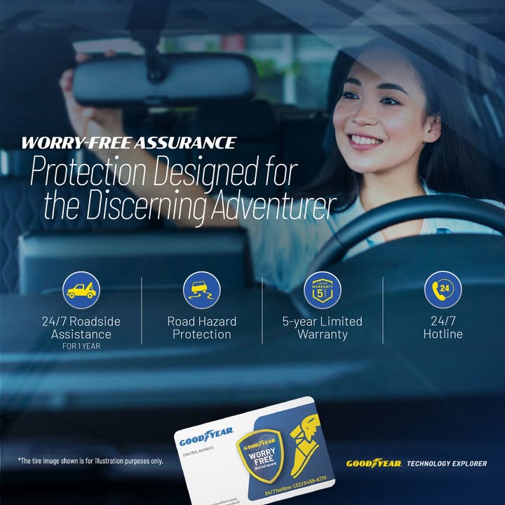 Every adventure starts with confidence. With your Goodyear tire purchase, you get Worry Free Assurance