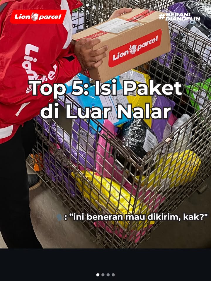 Ter gamungkin adalah isi paket no 3 LionParcel BeraniDiandelin CeritaKurir TOP5 IsiPaket