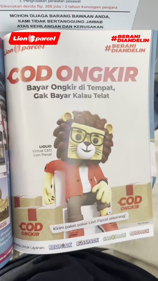 Oh ini yang namanya manifestasi Apa yang dilihat, itulah yang hadir dihadapan LionParcel BeraniDiandelin V...