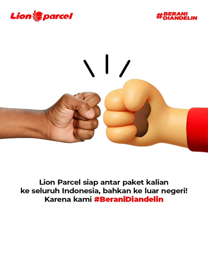 Ke seluruh Indonesia, bahkan Luar Negeri Semakin BeraniDiandelin LionParcel BeraniDiandelin LIOLIO