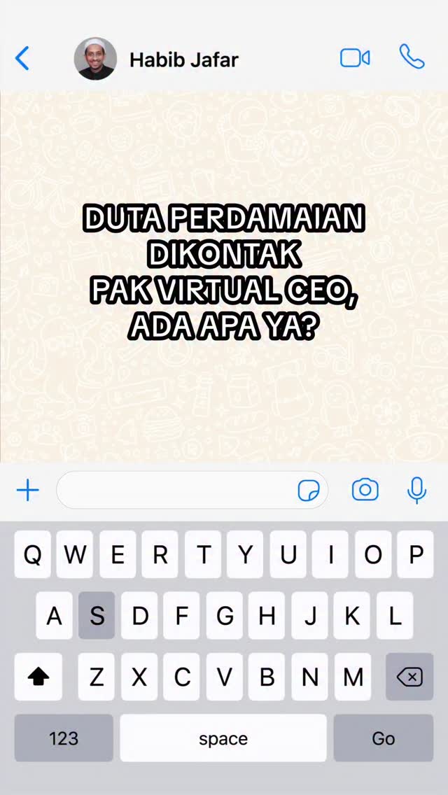 Yes, udah janjian sama Habib husein hadar buat belajar mendamaikan 