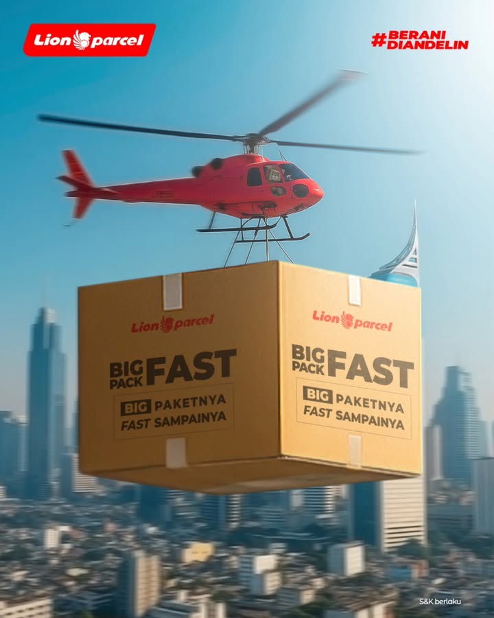 Kata siapa kirim paket BIG ngga bisa FAST Kan ada BIGPACKFAST , BIG paketnya FAST sampainya LionParcel BeraniD...