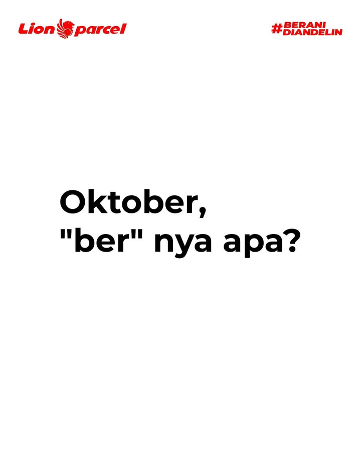 Jadi, Oktober itu apa ber nya 