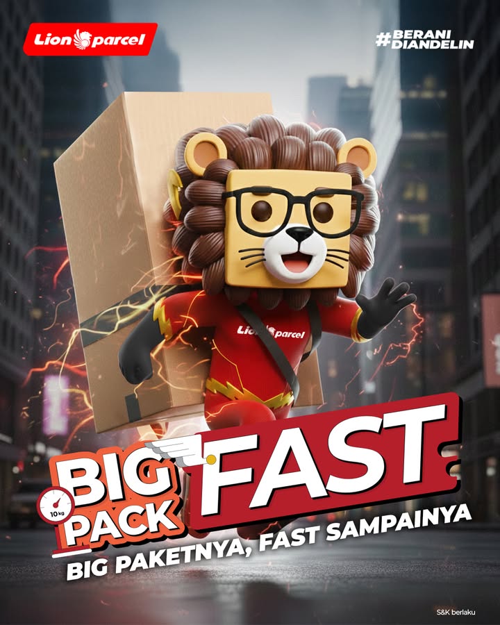 Walaupun paketnya BIG, tapi sampainya FAST Ya, cuma BIGPACK FAST Psst, ongkirnya juga lebih murah tauuu L...