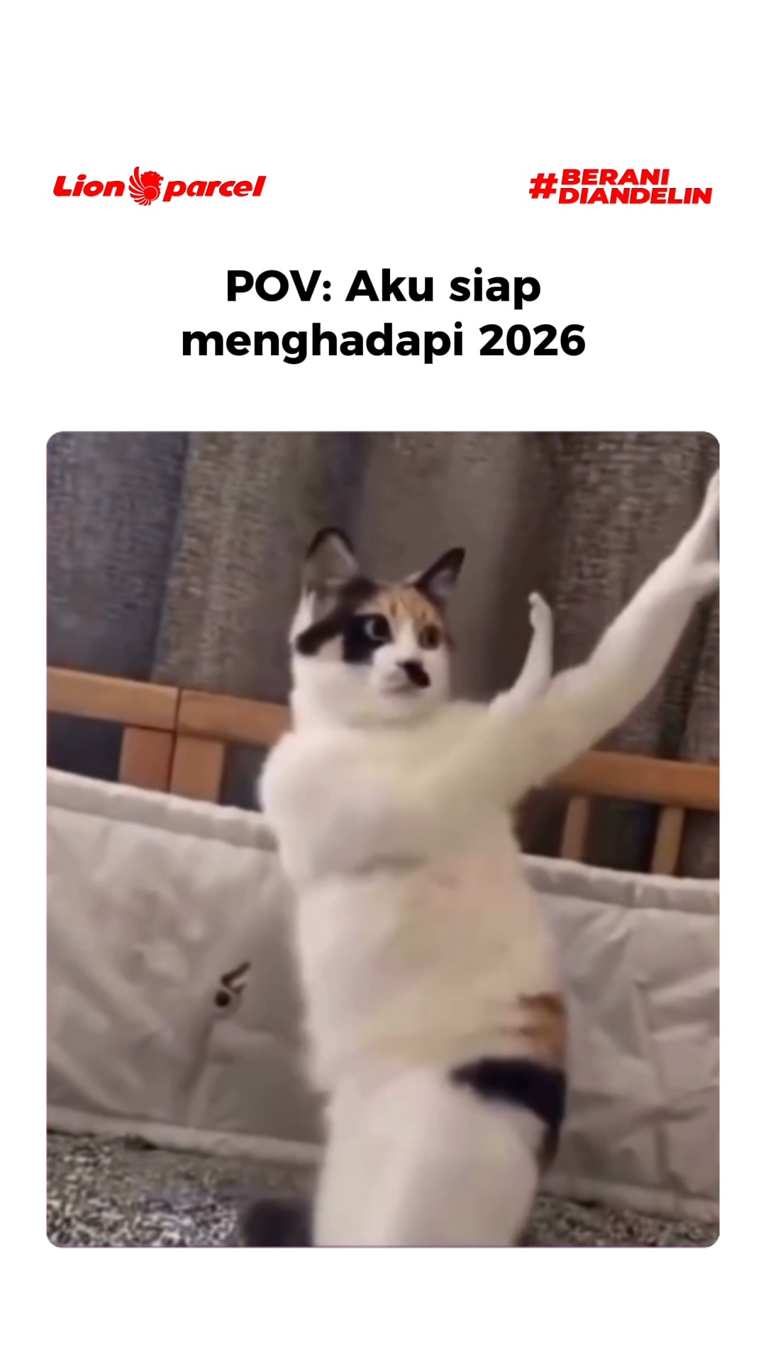 Hallo 2026 Aku udah siap mengarungi 2026 buktinya aku tetap bekerja Kalian gimana LionParcel BeraniDIandel...