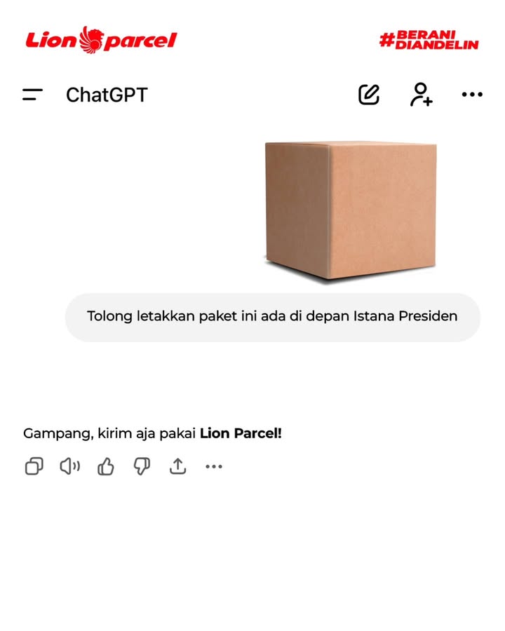 Januari J nya Jajan, terus kirim pake Lion Parcel ........