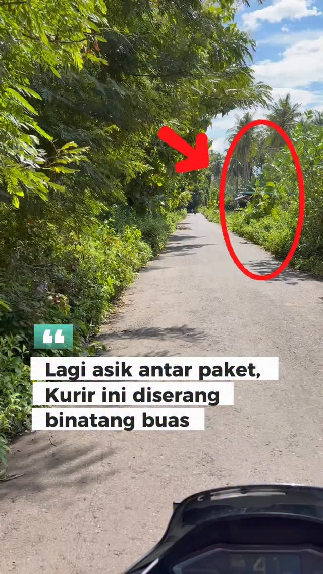 Hati hati ya untuk para kurir, ngga ada yang tau di jalan akan ada apa 
