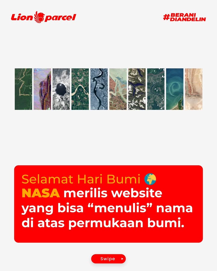 Dalam rangka memperingati hari bumi, 22 April kemarin, NASA merilis fitur terbaru di website Landsat, yang bisa nulis nama k...
