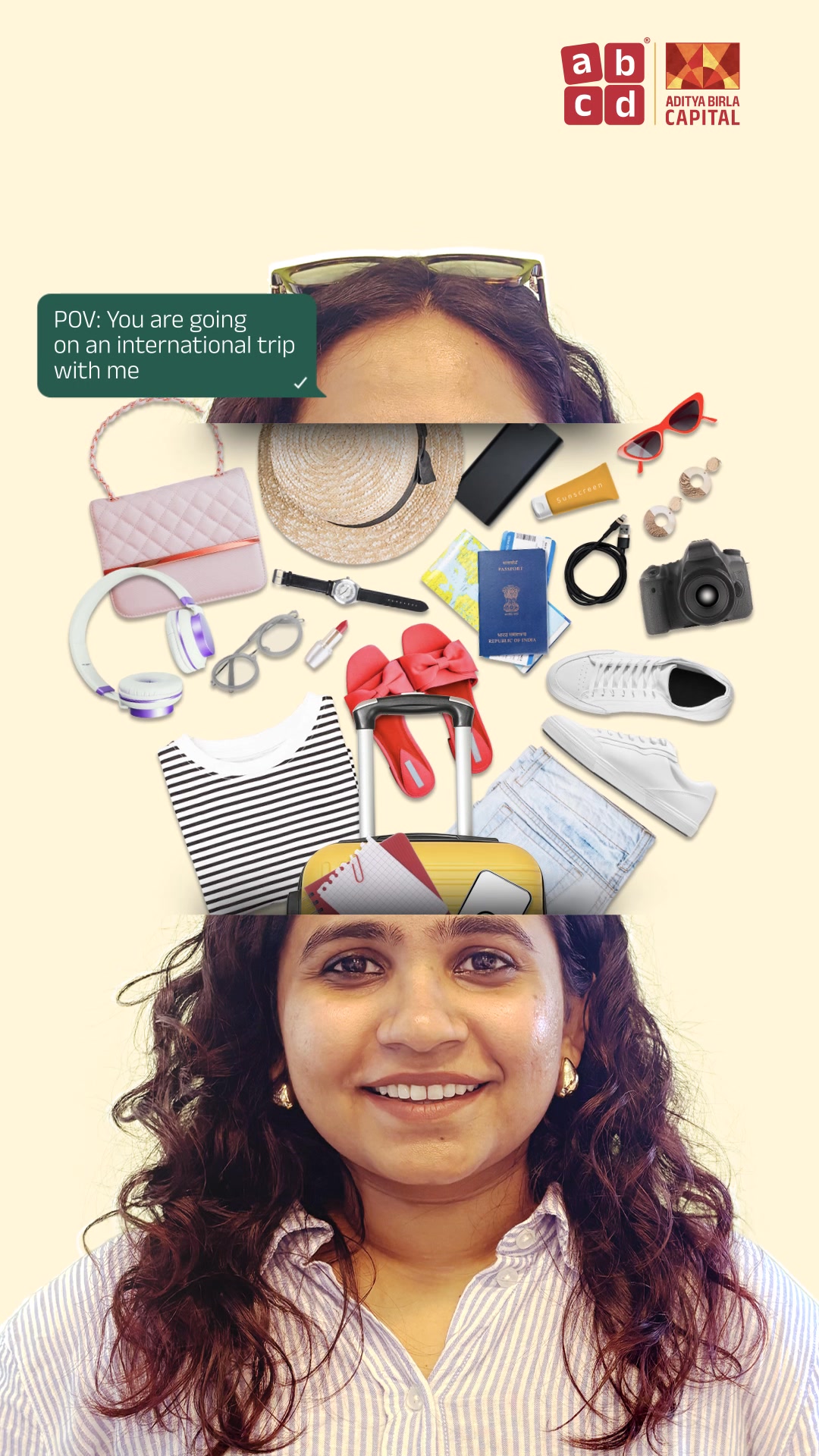 Passport, bags, memories all set. Payments Sorted with the ABCD App