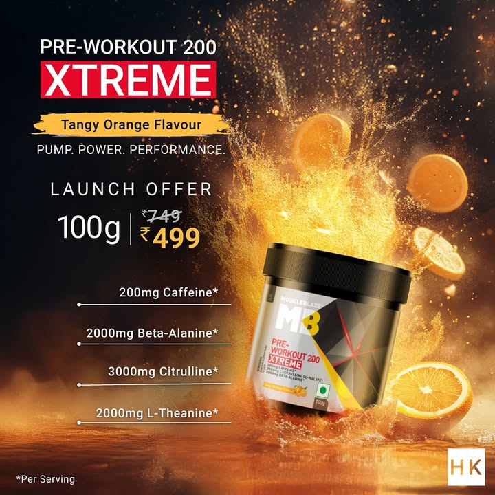 We peeled em oranges and man, it was XTREME Meet MB Pre Workout 200 XTREME in the Tangy Orange flavour it slaps if...