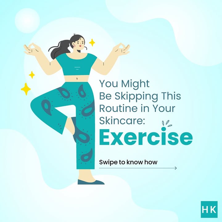  Exercise not just for your body but for your skin too Swipe to learn how moving your body can help you ach...