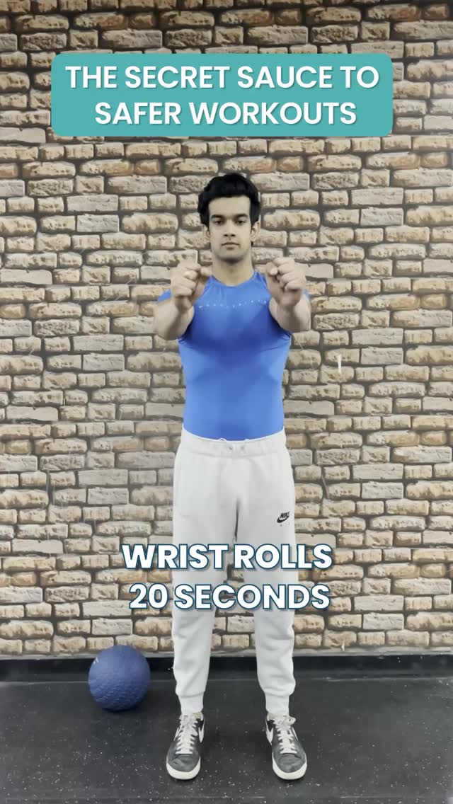 Not sure how to warm up before a workout Start with this quick effective routine Wrist Rolls 20 sec Dynami...