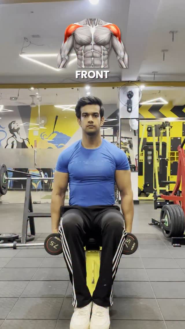 Just a pair of dumbbells these 3 moves Front Raises Target your front delts Lateral Raises Shape you...
