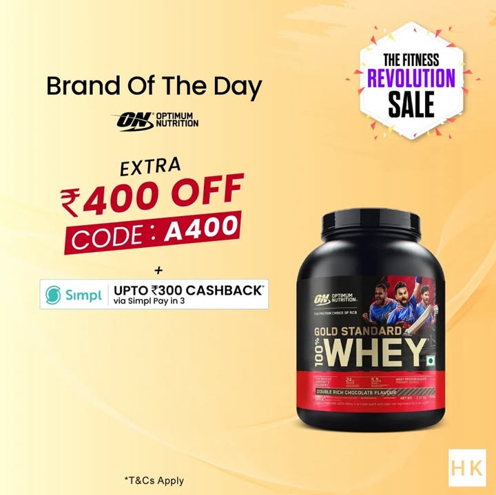 Elevate every set with Optimum Nutrition 24g High Quality Protein per serving 5