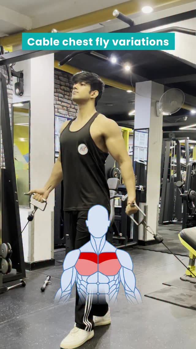 Cable Chest Fly Angles Same exercise, different angles different results Low to High Flyes Upper c...
