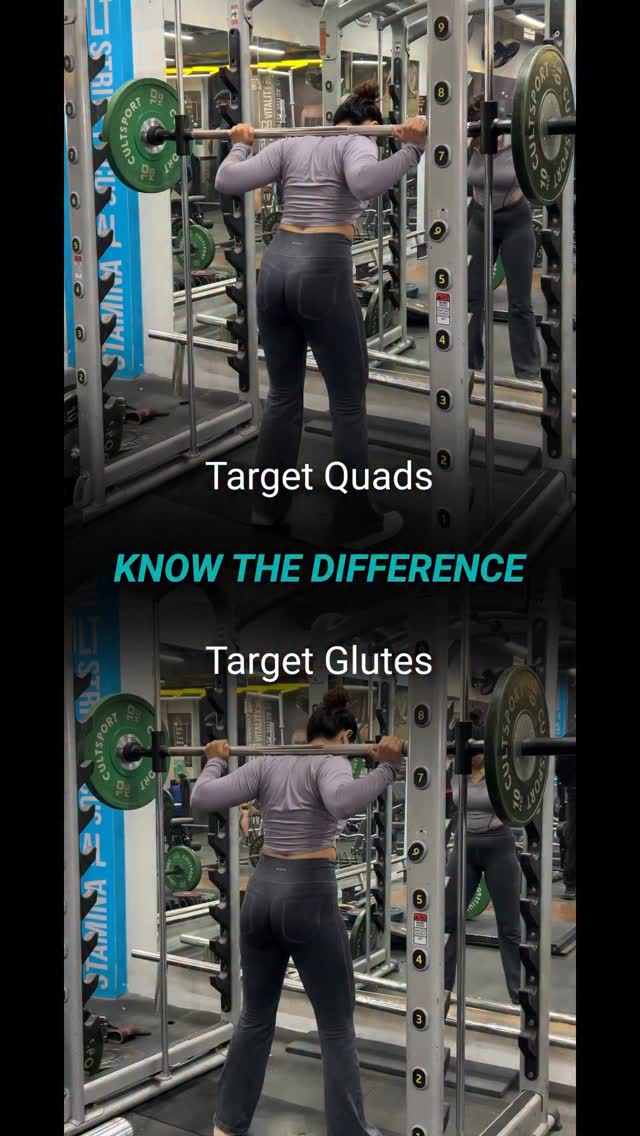 Read me Same smith bar. Same weight. Different results. Form tweaks muscle focus shift