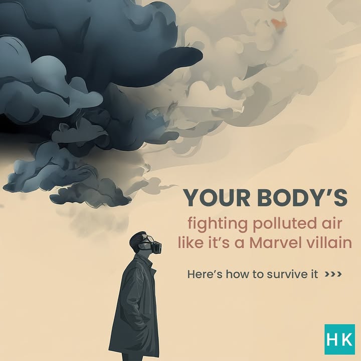 If breathing feels like a workout, its time to take precautions. Protect your lungs this pollution season. . . 